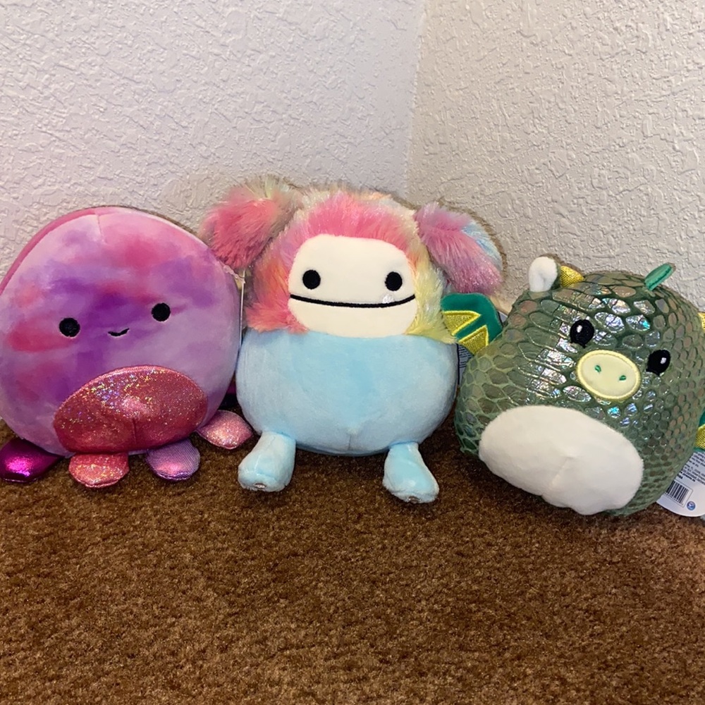 NWT 5” Squishmallow Zozo, Marty, & Adelaide Bundle